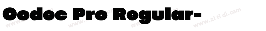 Codec Pro Regular字体转换
